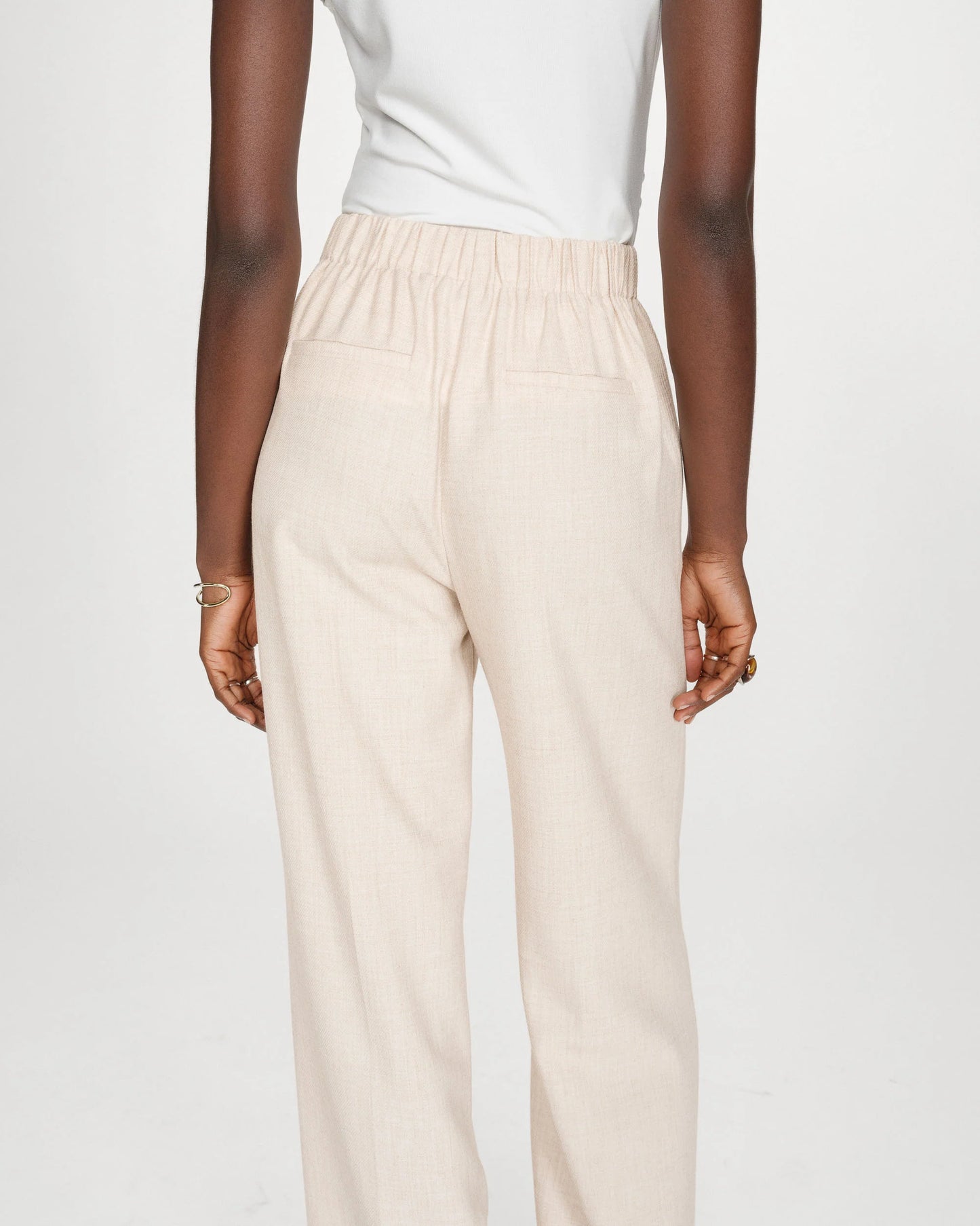 Grace And Mila STRAIGHT TAILORED TROUSERS SABLE VALIGNY