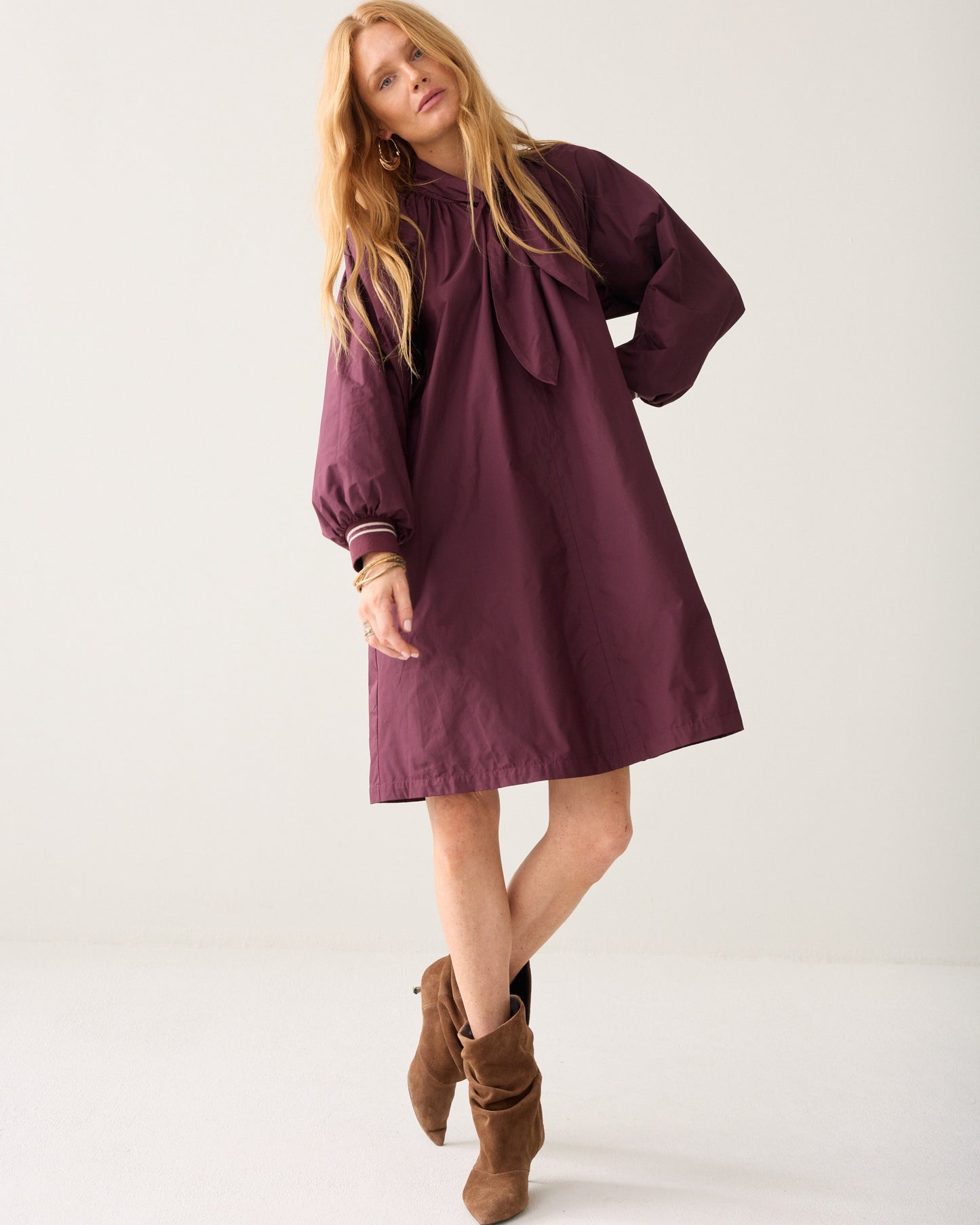 Summum Woman TAFFETA DRESS WITH BOW