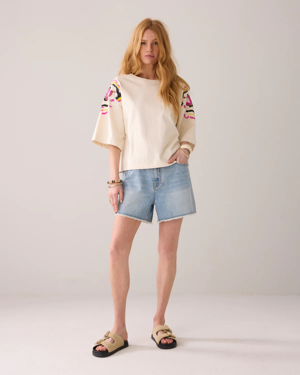 Summum Woman HAND-EMBROIDERED BOXY JUMPER