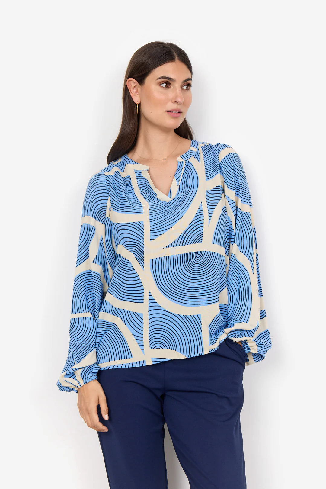 Soya Concept SC-OLIVERA 1 BLOUSE LIGHT BLUE