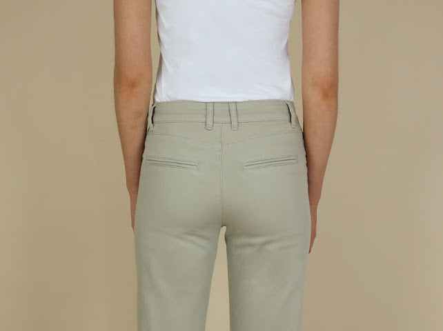 No2mor0 Roxy Straight Leg Trouser - 26" Leg Sand