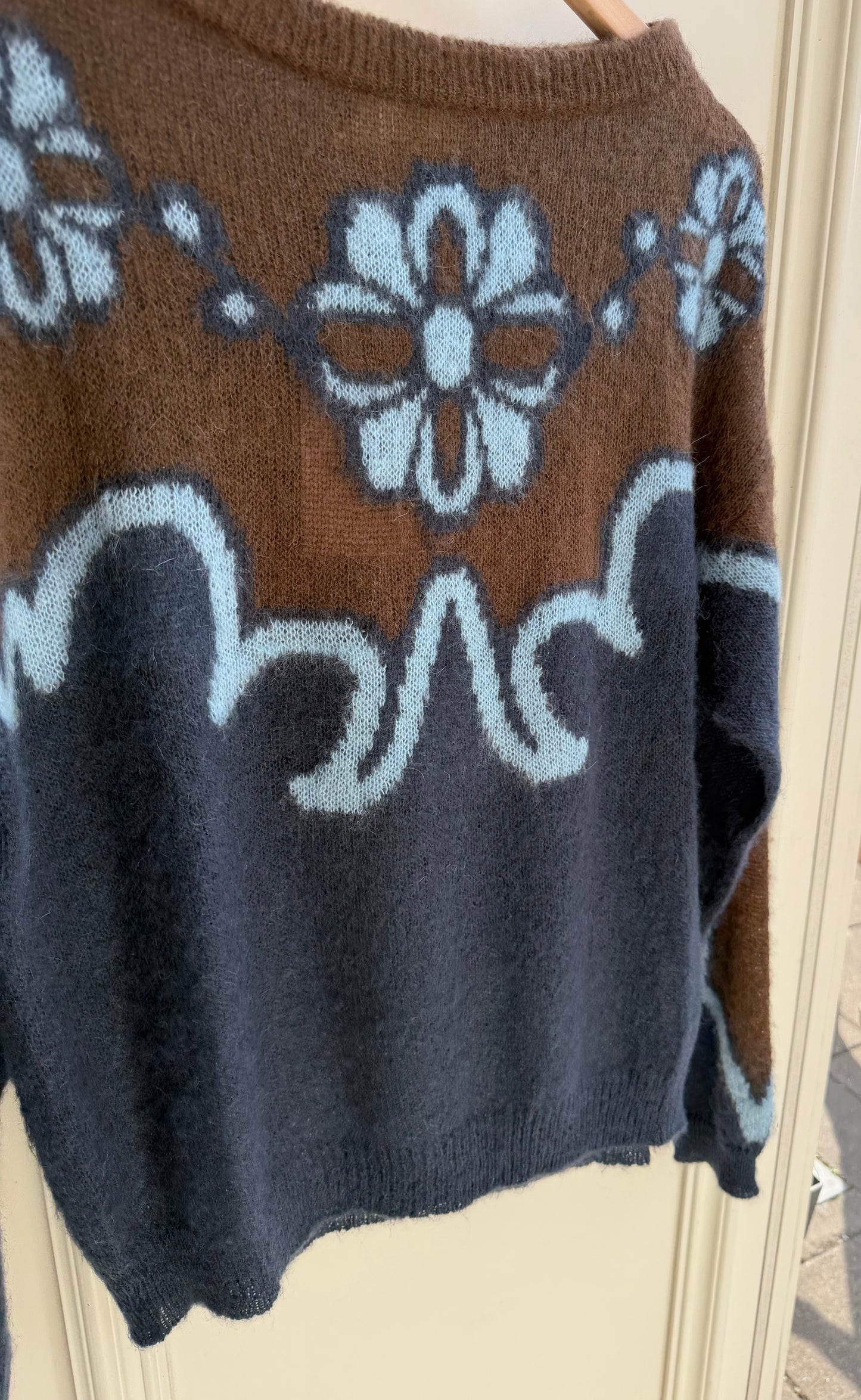 I Blue INTARSIA JUMPER NAVY