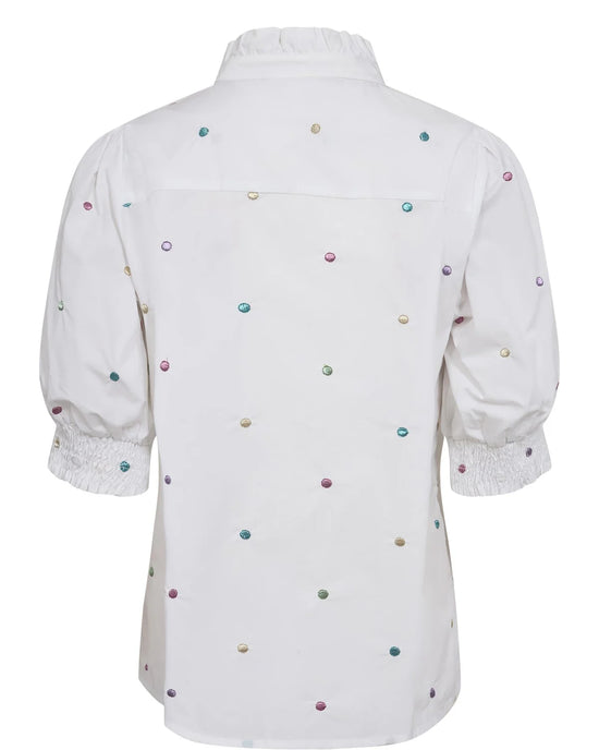 Load image into Gallery viewer, Numph NUJUNE SS SHIRT - Bright White
