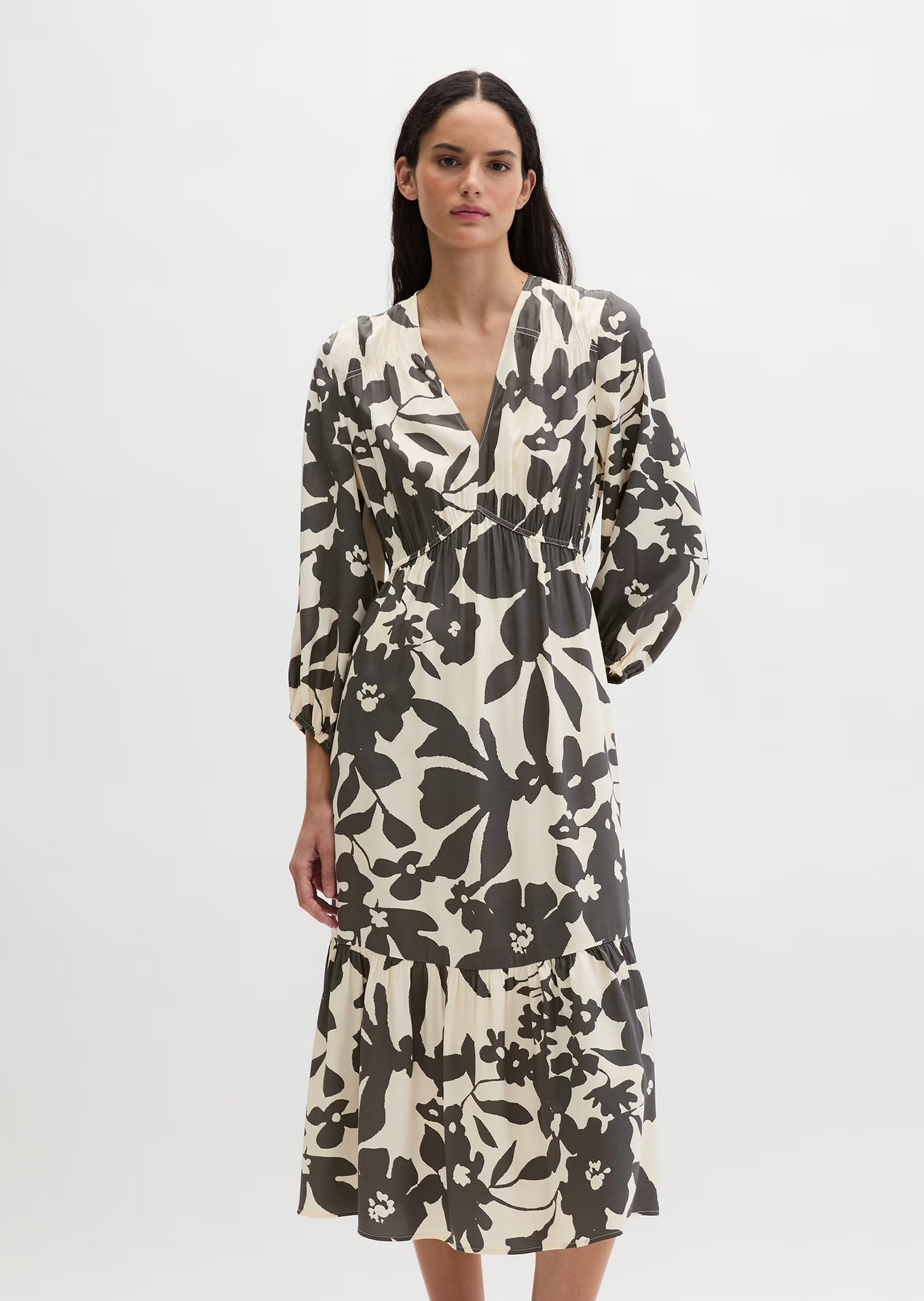 Marc O Polo PRINT DRESS FLARED FROM LENZING™ ECOVERO™