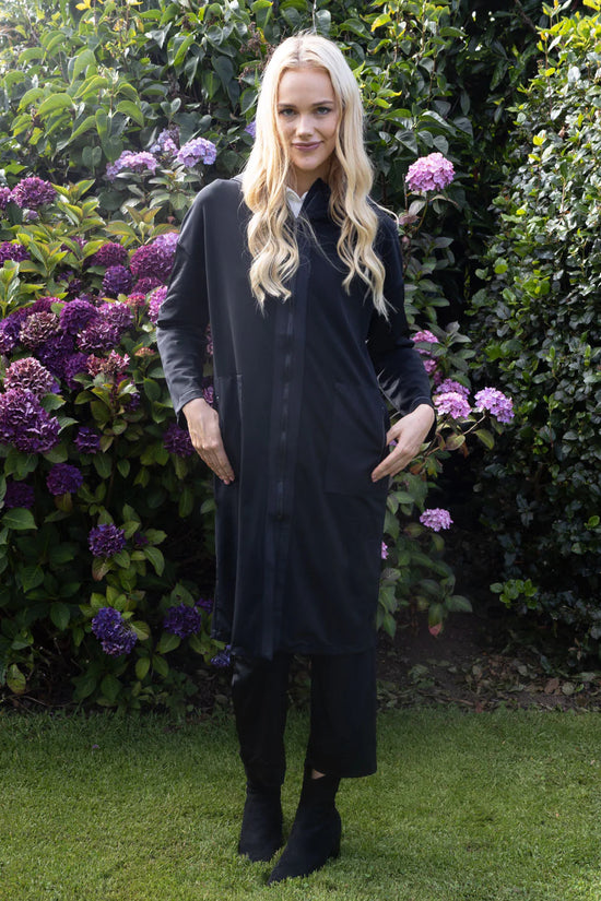 No2mor0 Aphrodite Lightweight Duster Black