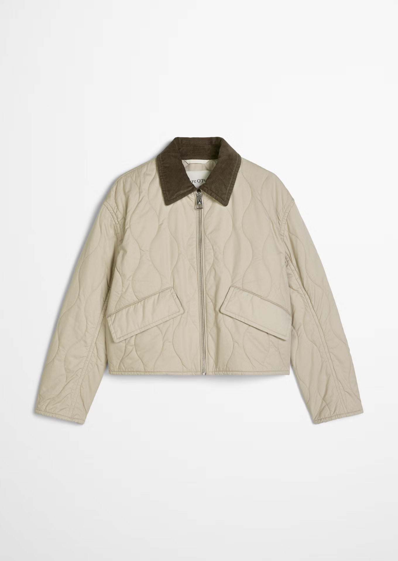 Marc O Polo BARN-STYLE REGULAR COTTON QUILTED JACKET MADE FROM WATER-REPELLENT TWILL
