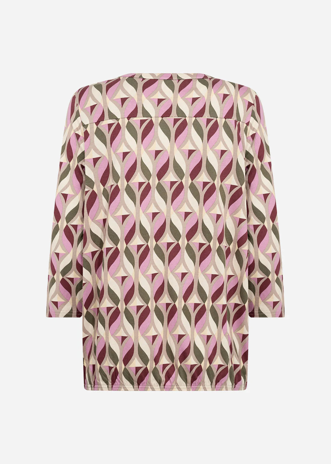 Soya Concept SC-FELICITY AOP 552 BLOUSE DARK RED