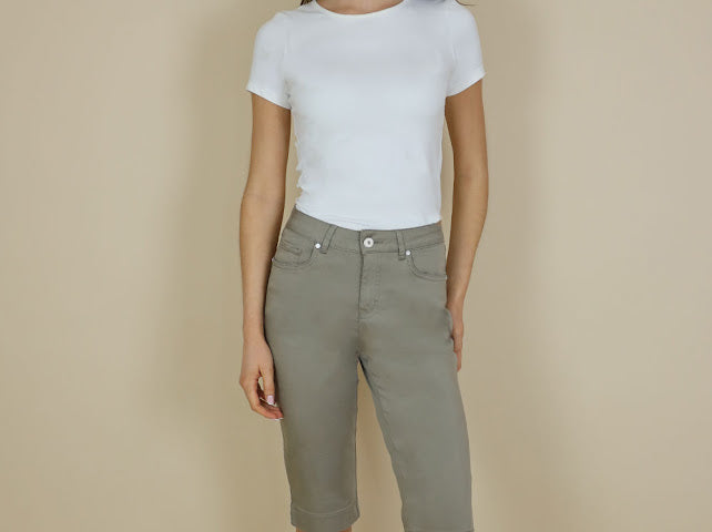 No2mor0 Unity 3/4 Tencel Trouser - 25" Leg/Dark Taupe