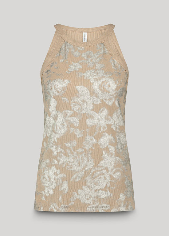 Load image into Gallery viewer, Summum Woman HALTER TOP WITH FLORAL PRINT

