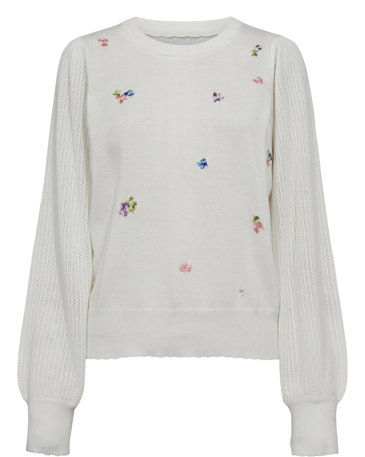 Numph NUMILENA NUMILENA LS PULLOVER - Cloud Dancer