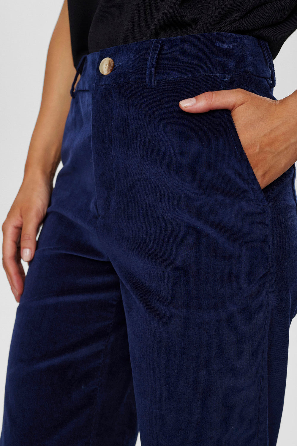 Numph NUJOANNA PANTS - Dress Blues