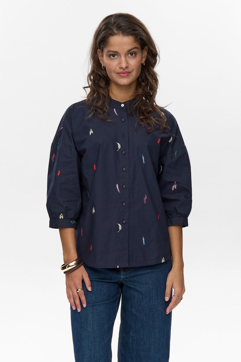 Numph NUKIVA SHIRT - Dark Sapphire