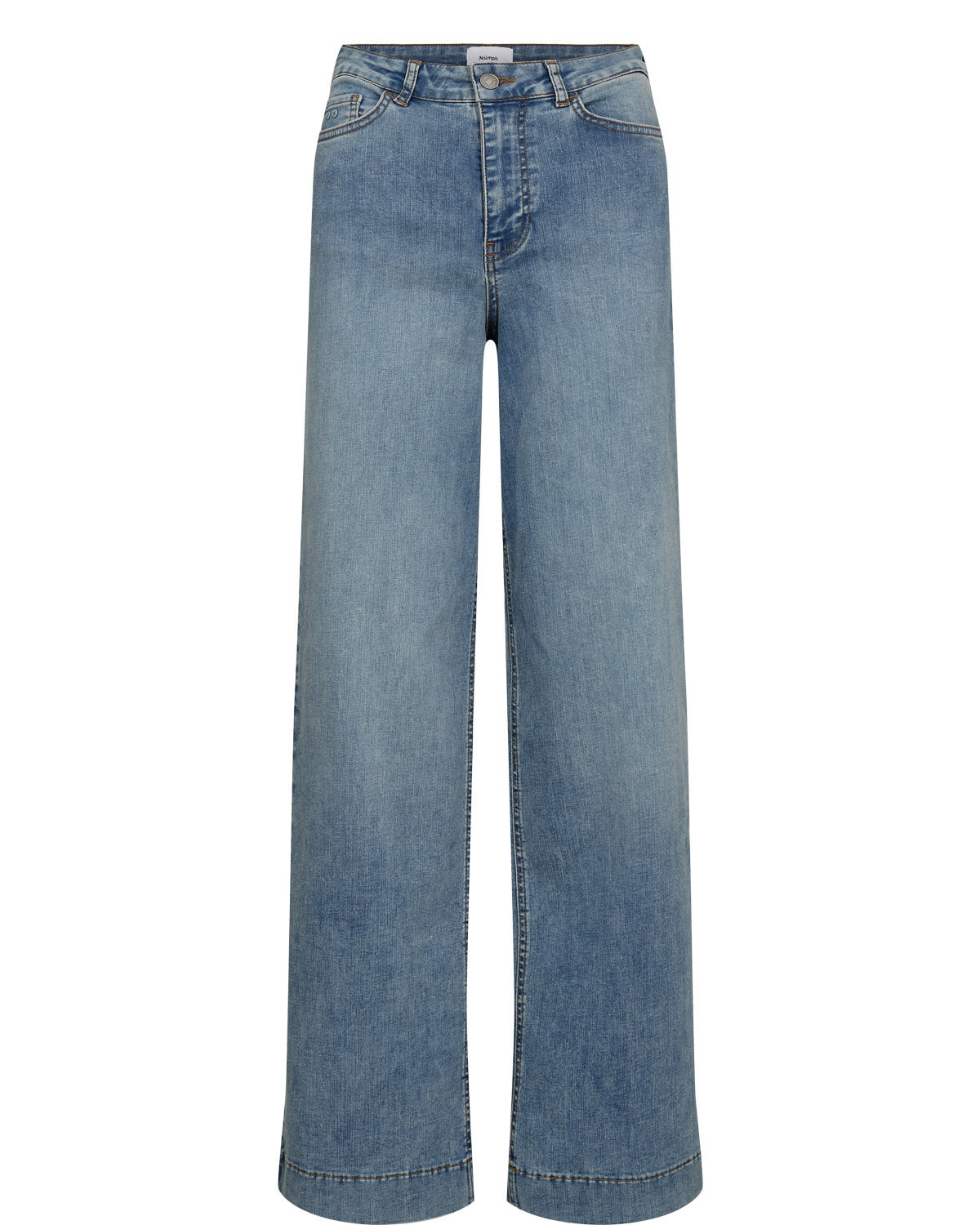 Numph NUPARIS HR WIDE JEANS - P3019 - Light B. Stonewash Denim