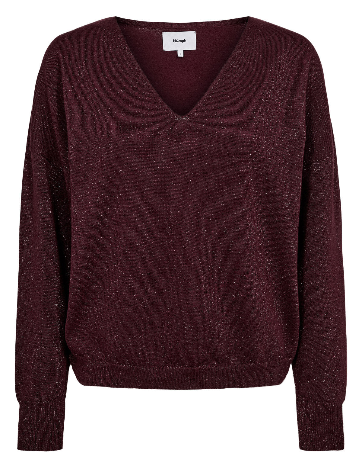 Numph NUDAYLETTA LUREX V-NECK PULLOVER