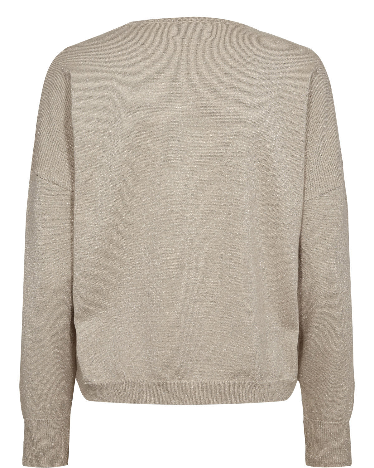 Numph NUDAYLETTA LUREX V-NECK PULLOVER Gray