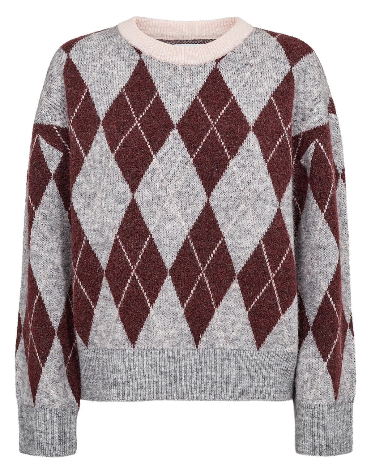 Numph NUTIKLA PULLOVER - Medium Grey mel