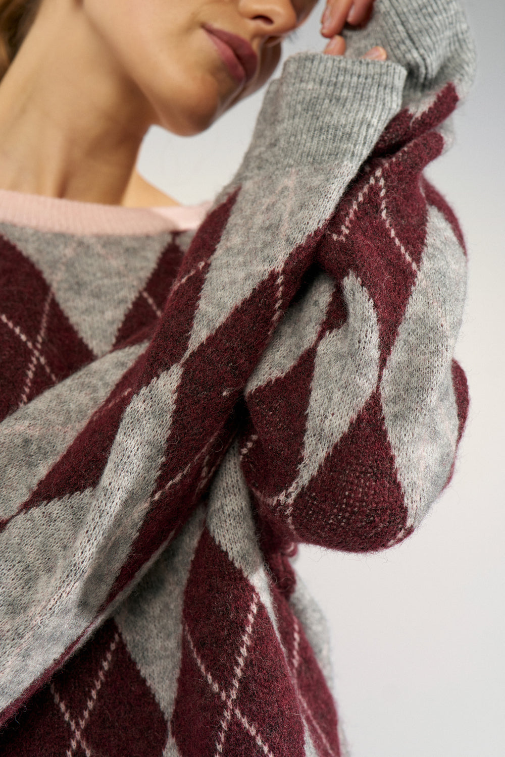Numph NUTIKLA PULLOVER - Medium Grey mel