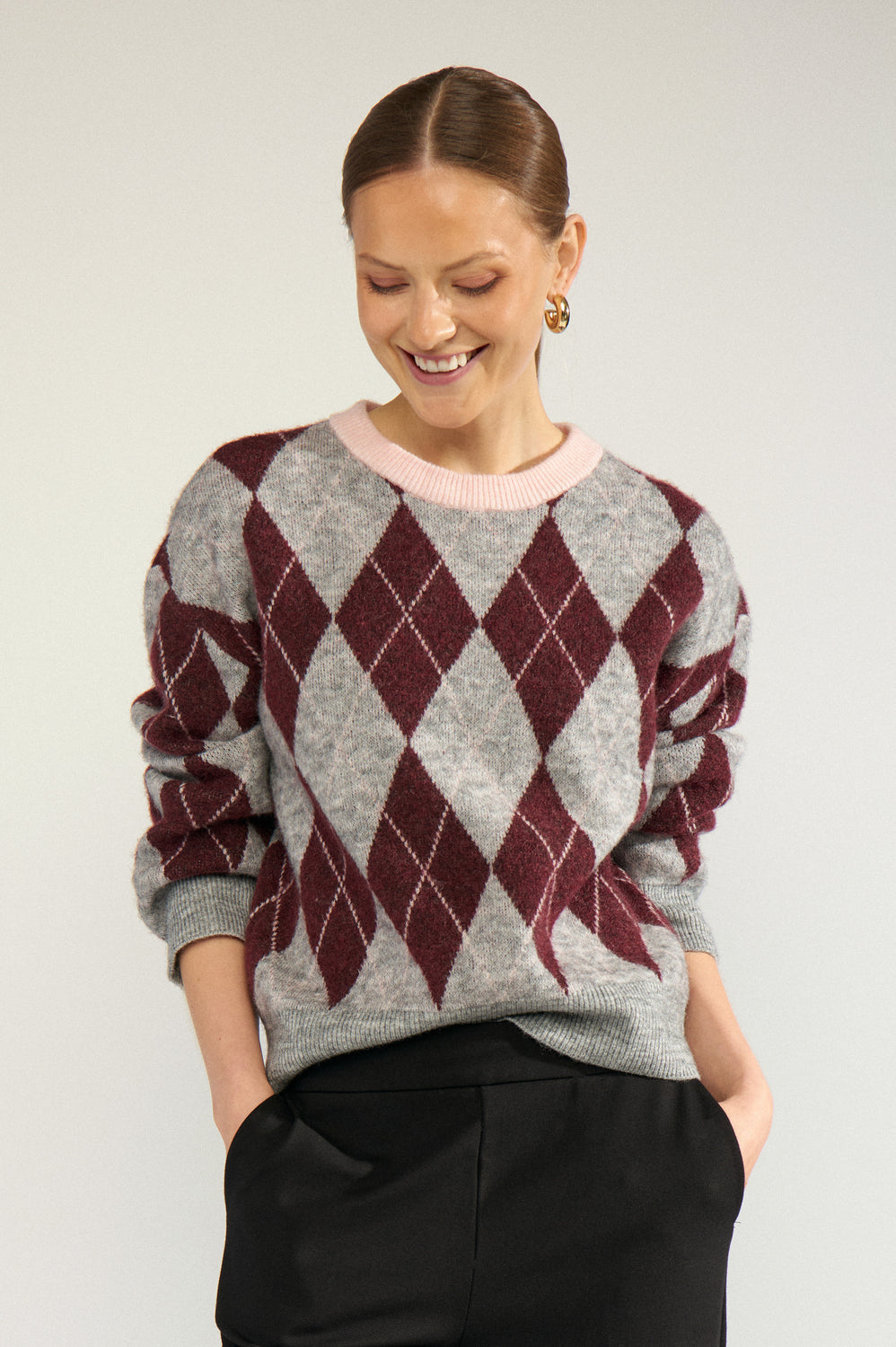 Numph NUTIKLA PULLOVER - Medium Grey mel