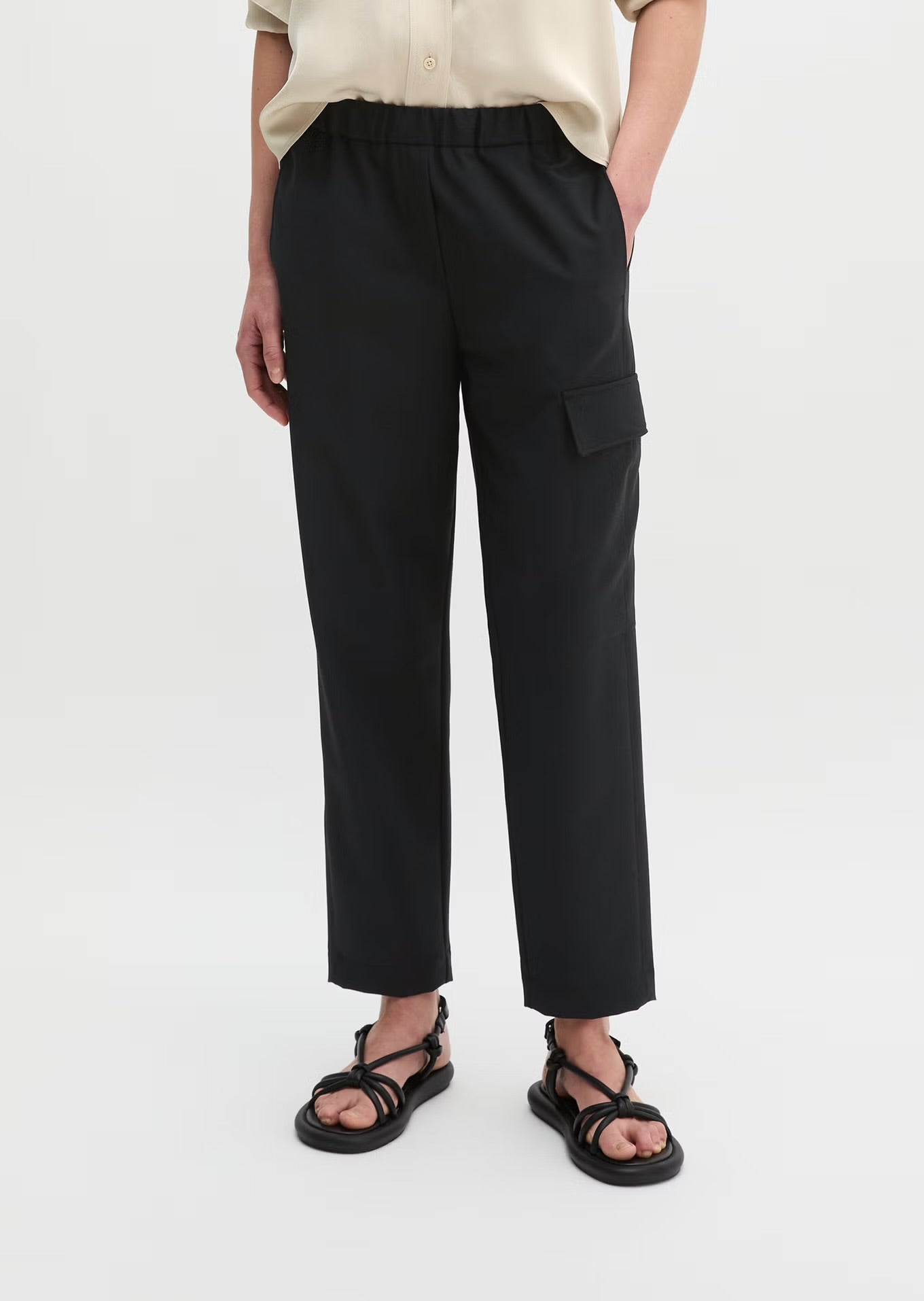Marc O Polo  PULL-ON CARGO PANTS REGULAR MADE FROM A STRETCH VIRGIN WOOL MIX