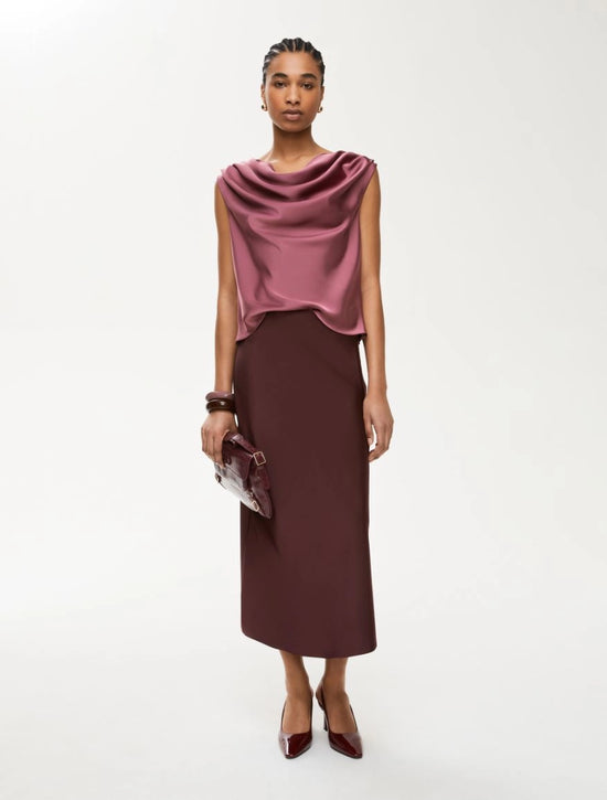 Load image into Gallery viewer, I Blue FLARED SKIRT
Bordeaux
