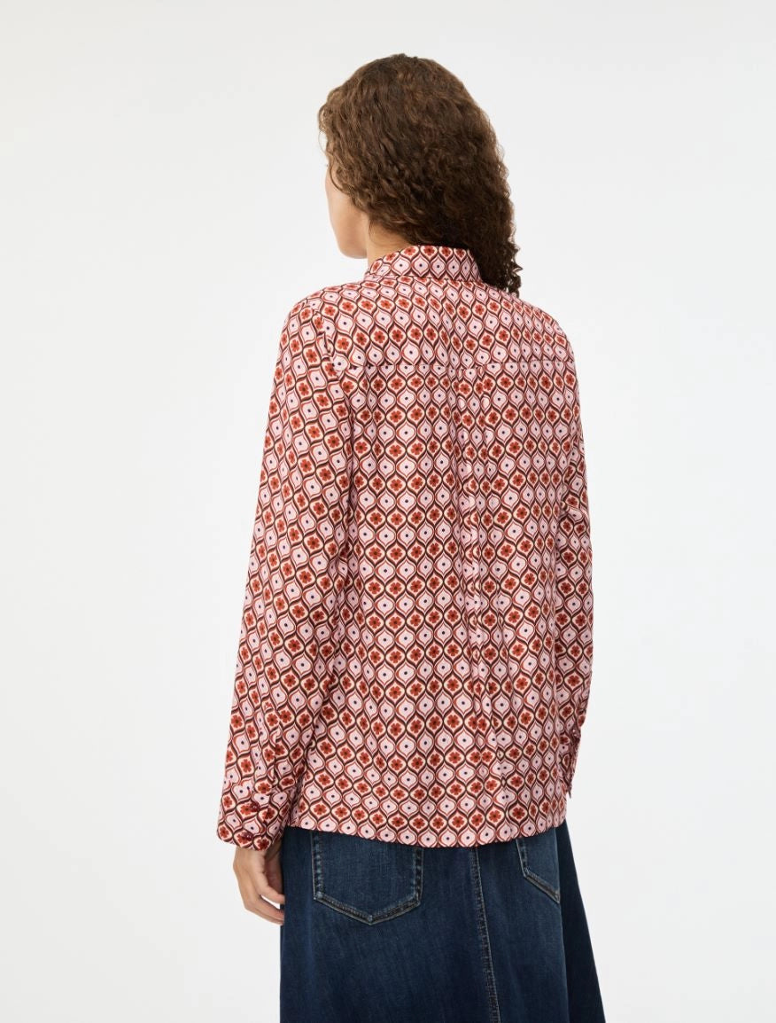 I Blue STRAIGHT-FIT SHIRT Pastel Rose