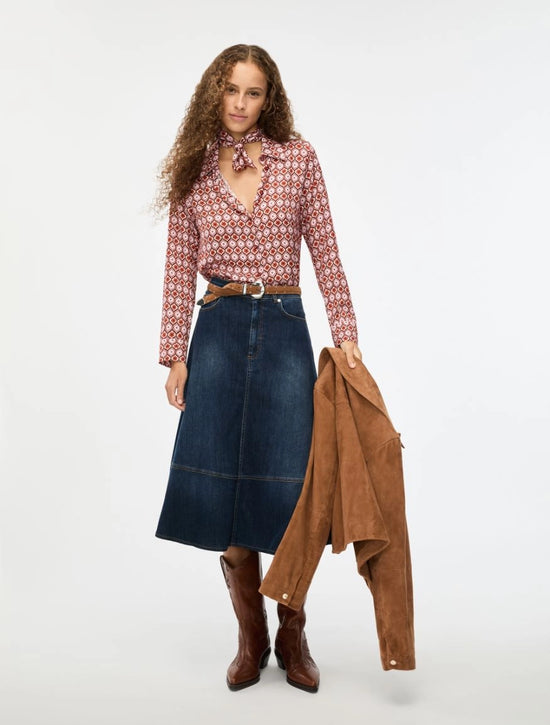 I Blue STRAIGHT-FIT SHIRT Pastel Rose