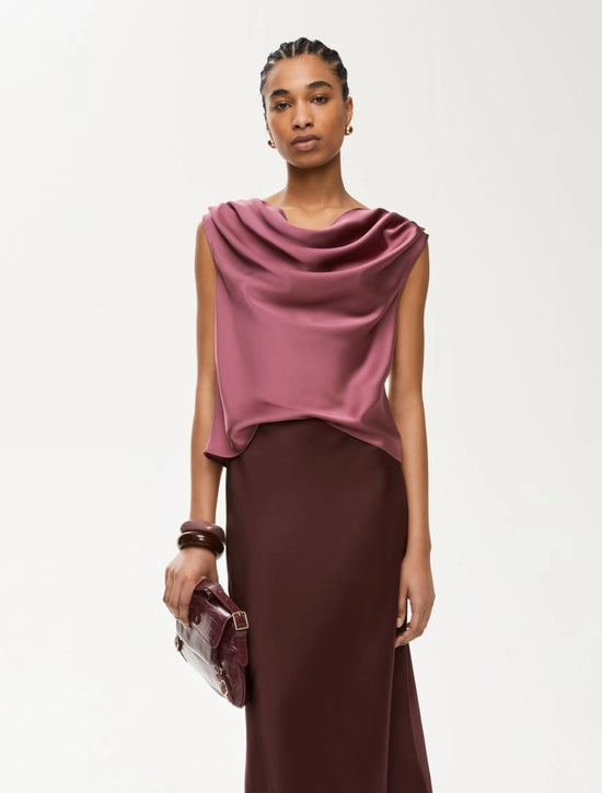 I Blue SATIN TOP
Mauve