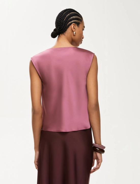 I Blue SATIN TOP
Mauve