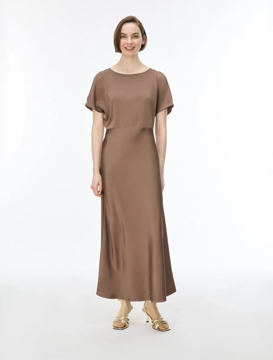 I Blue FLARED DRESS
Brown