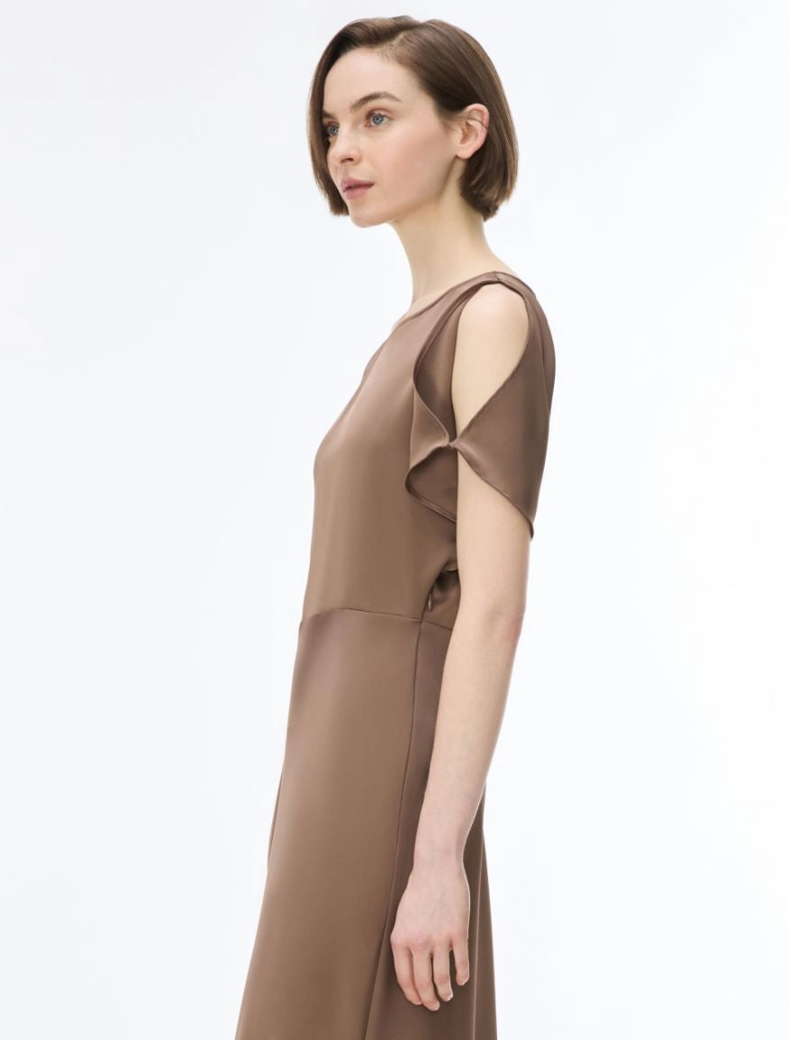 I Blue FLARED DRESS
Brown