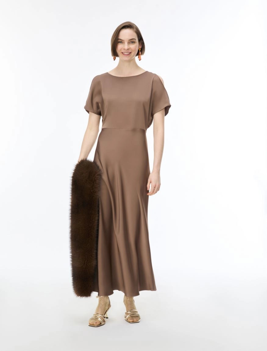 I Blue FLARED DRESS
Brown