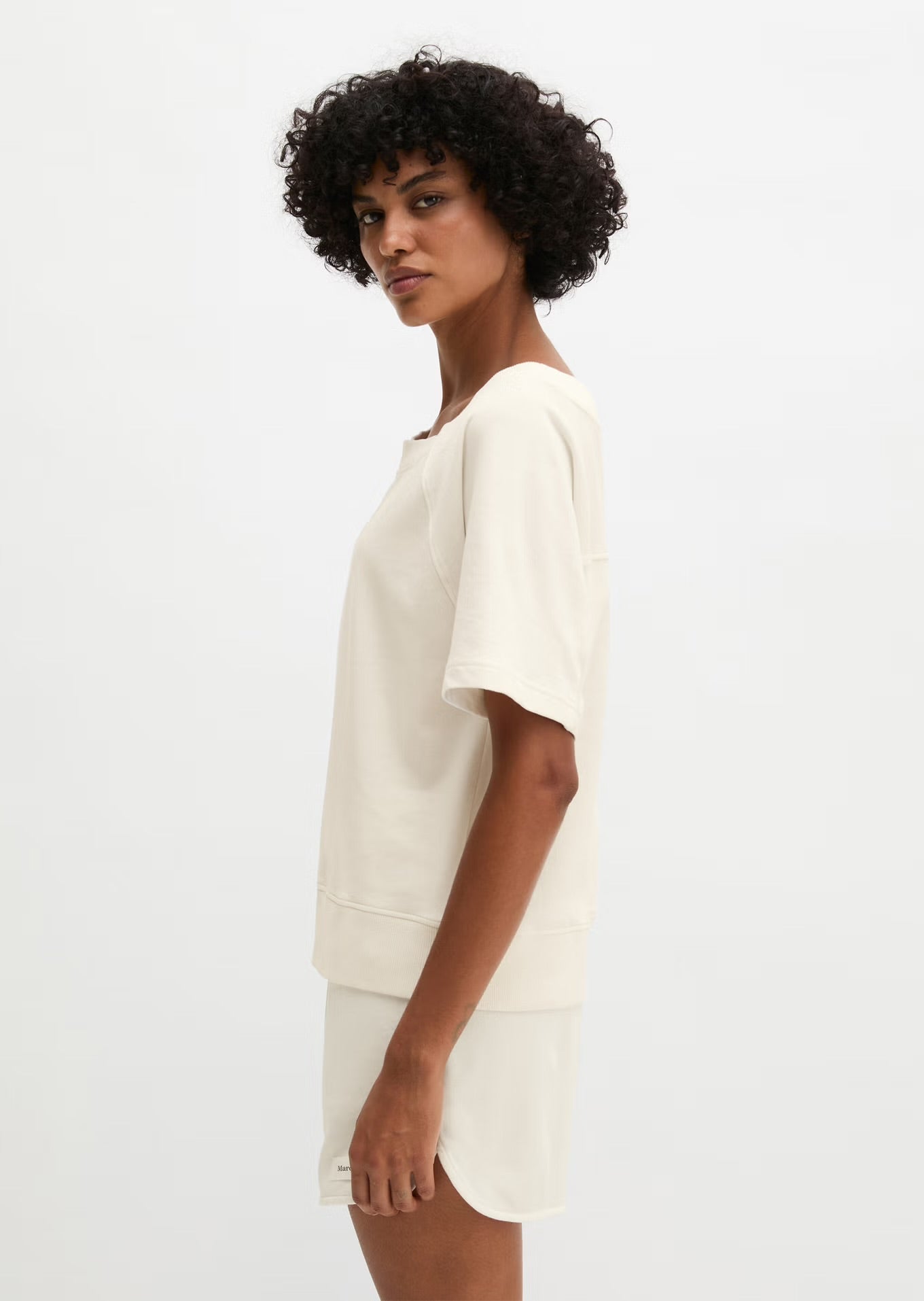 Marc O Polo  REGULAR SHORT-SLEEVED SWEATSHIRT MADE FROM REGENERATIVE ORGANIC COTTON