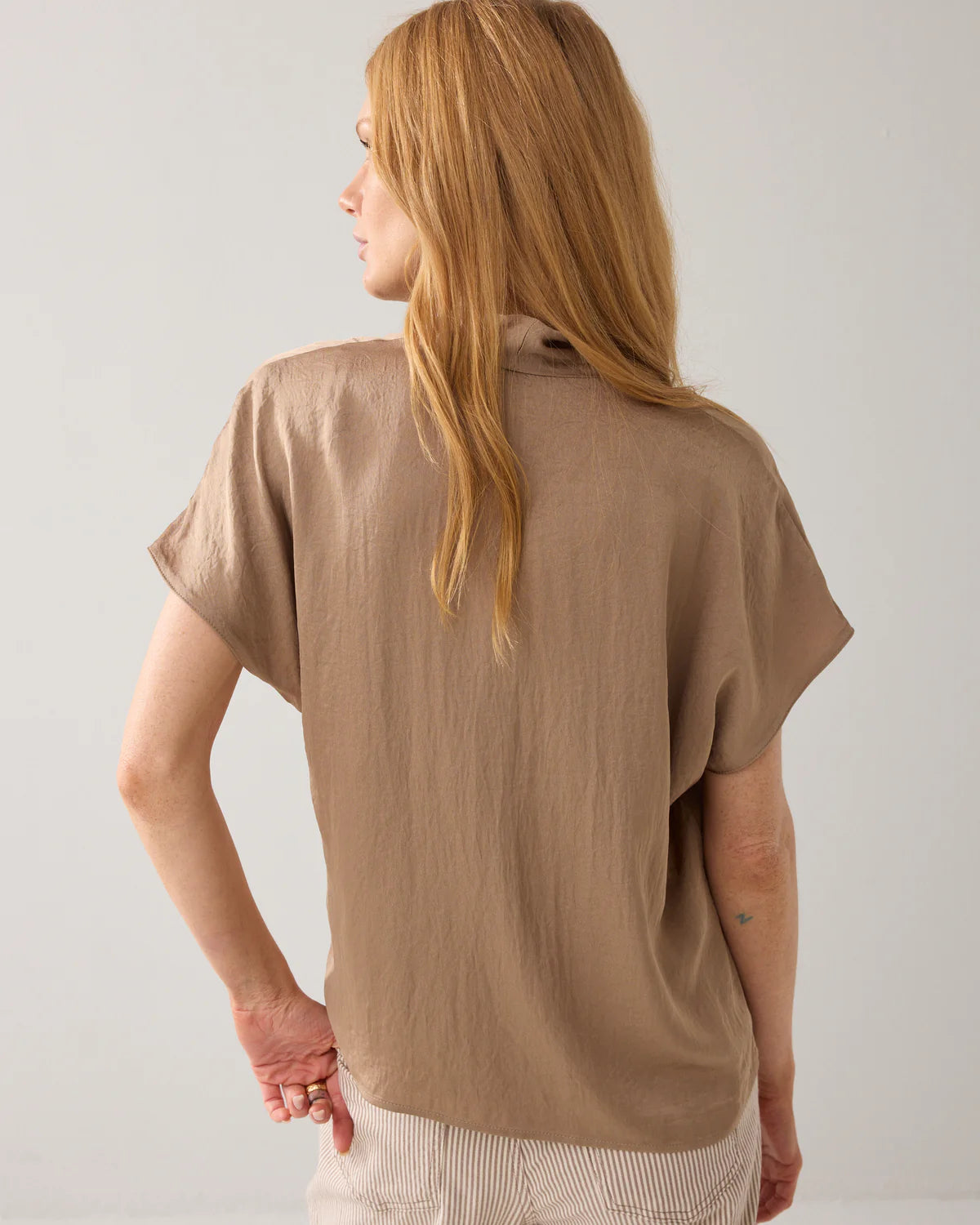 Summum Woman SHINY V-NECK TOP