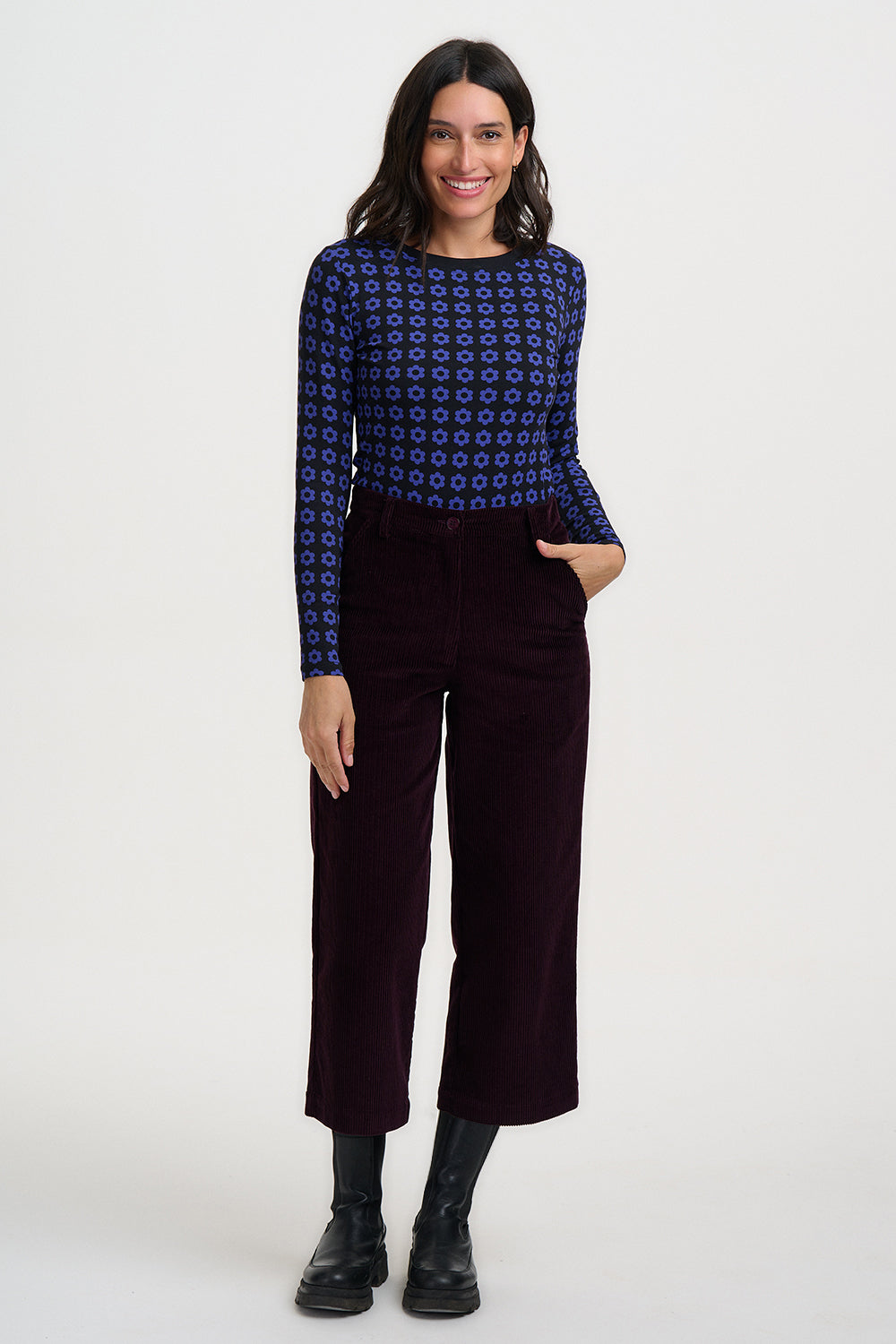 Sugarhill Brighton LINDLEY CORD CROPPED TROUSERS
