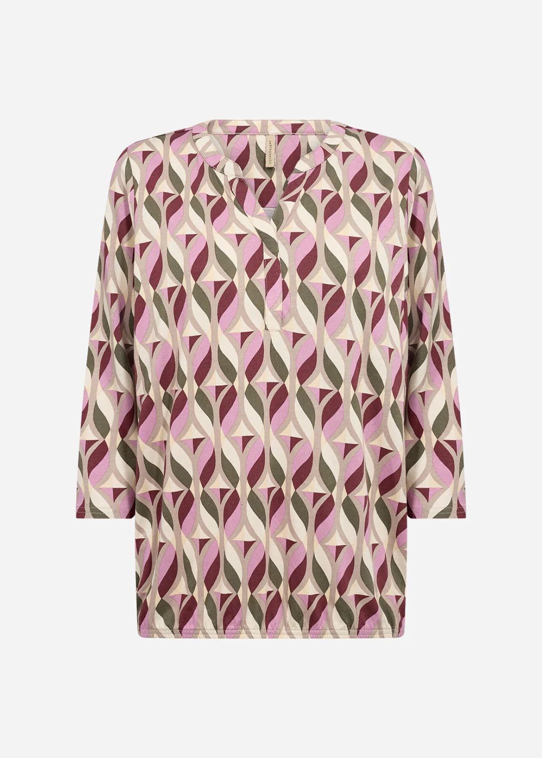 Soya Concept SC-FELICITY AOP 552 BLOUSE DARK RED
