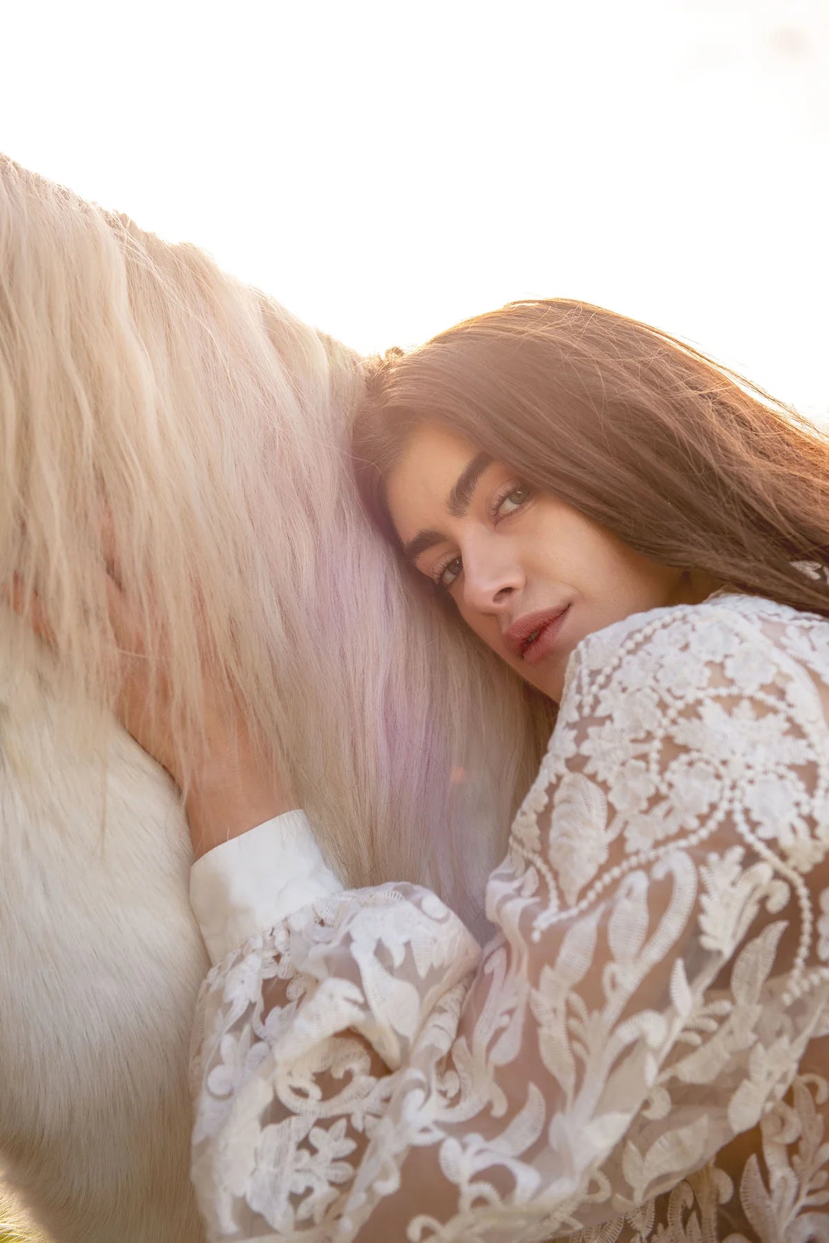 Summum Woman SHEER LACE BLOUSE