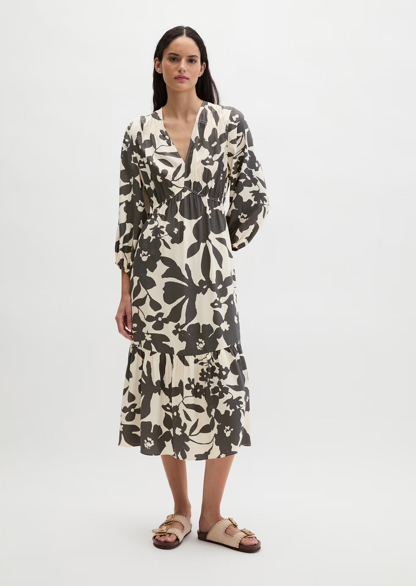 Marc O Polo PRINT DRESS FLARED FROM LENZING™ ECOVERO™