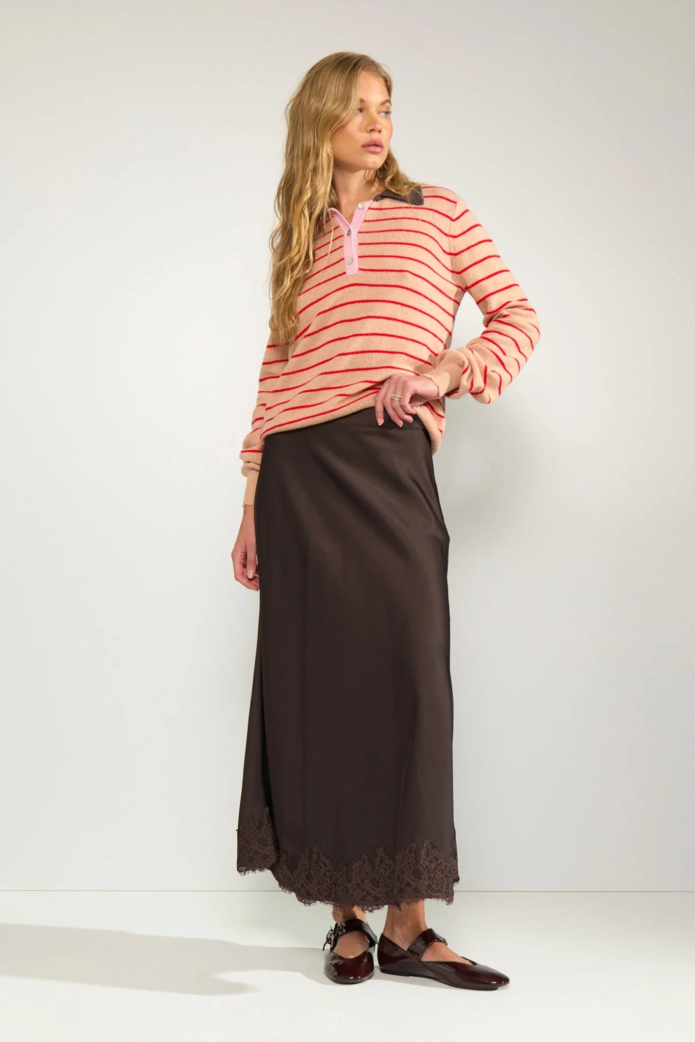 Numph NUNADINE SKIRT - Black Coffee