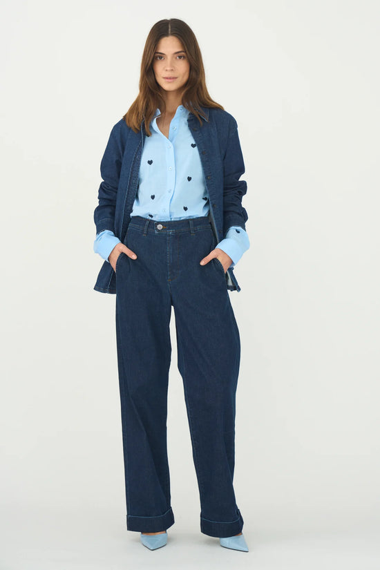 Pieszak PD-Birkin Weekend Cropped Jeans Wash Authentic Denim Blue