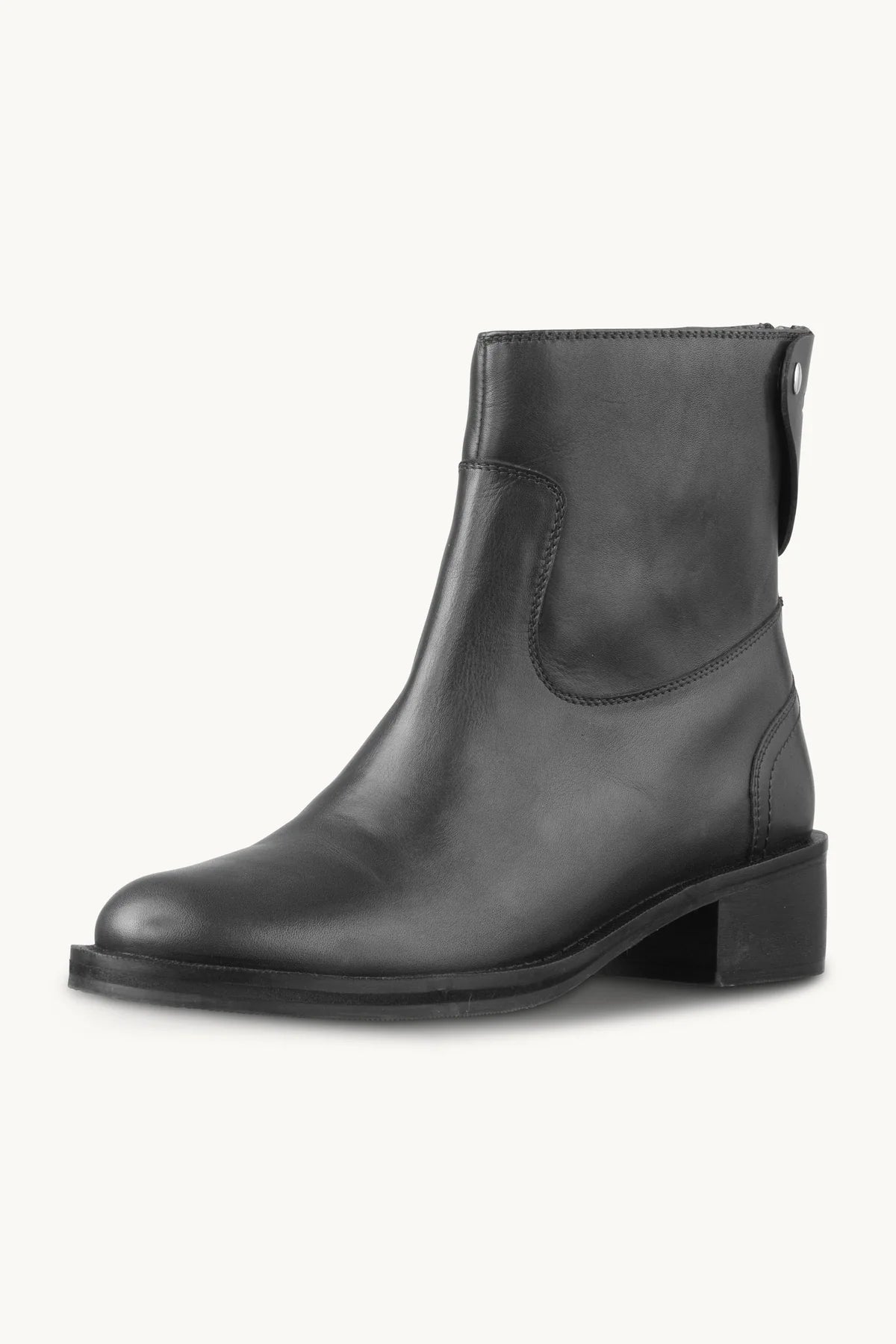 Ilse Jacobsen LEATHER ANKLE BOOTS - BLACK BLACK