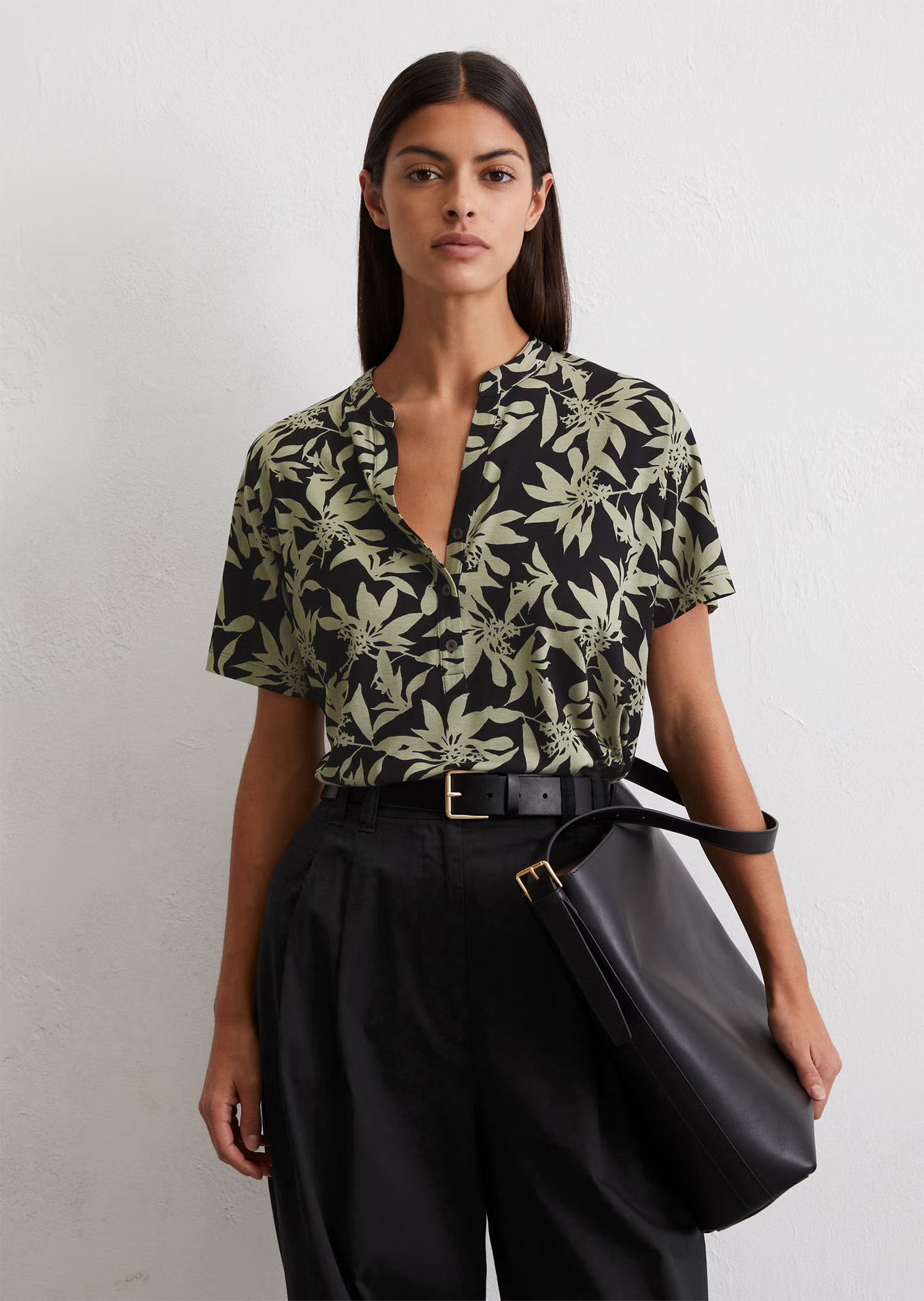 Marc O Polo REGULAR JERSEY BLOUSE FROM LENZING™ ECOVERO