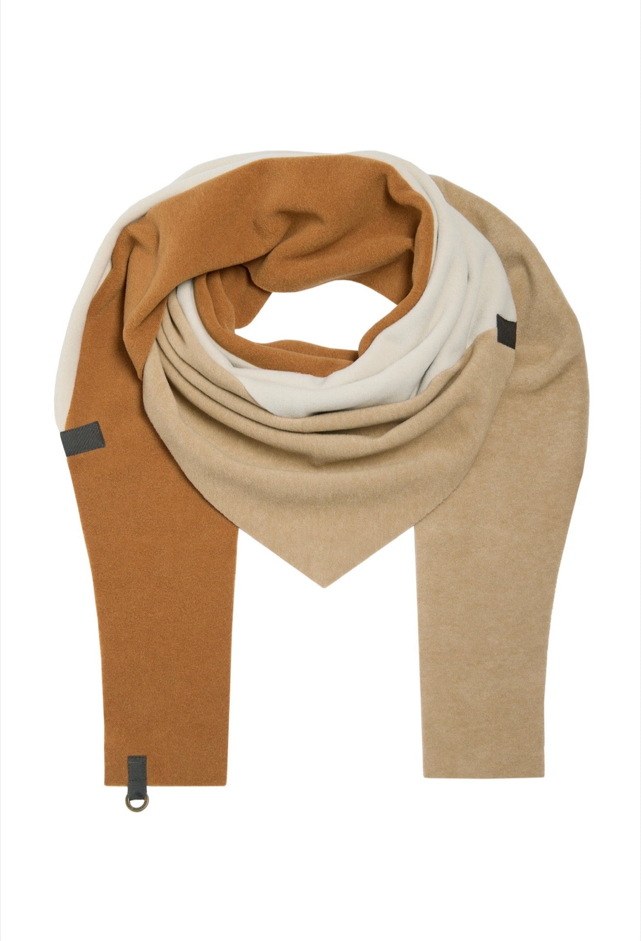 Henriette Steffensen TRIANGLE SCARF NO WASTE | 4078 NW Camel/Kit/Rust