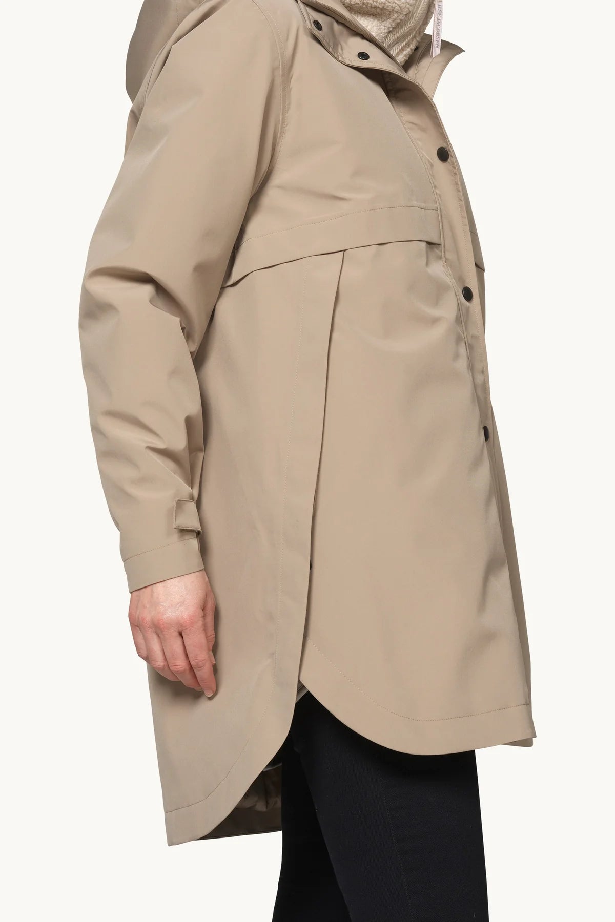 Ilse Jacobsen PADDED RAINCOAT - GREIGE