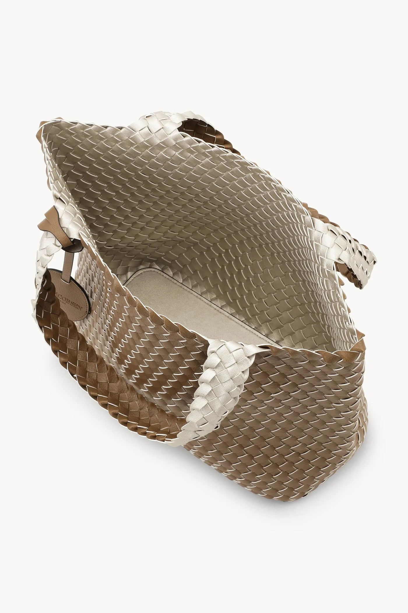 Ilse Jacobsen TOTE BAG BRAIDED - GOLDY SAND DOLLAR METALLIC