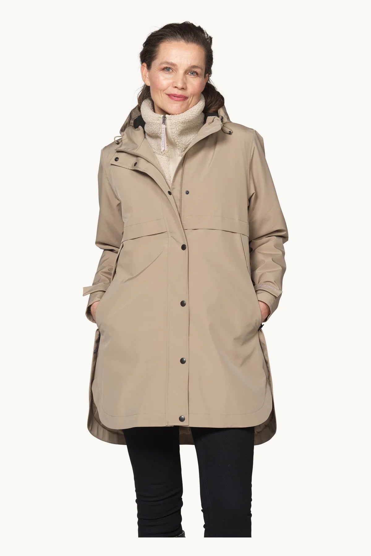 Ilse Jacobsen PADDED RAINCOAT - GREIGE