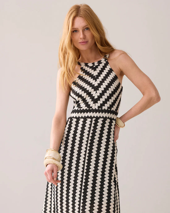 Load image into Gallery viewer, Summum Woman ZIGZAG MAXI-DRESS
