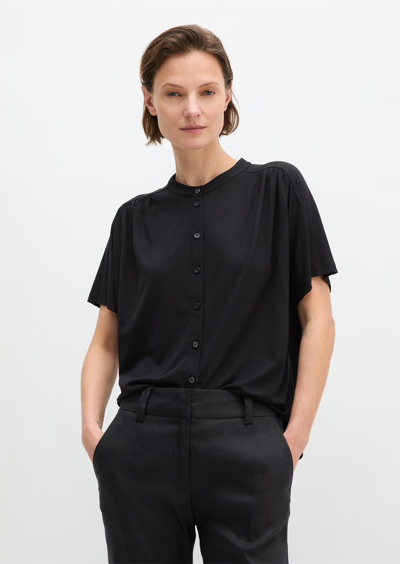 Marc O Polo REGULAR JERSEY BLOUSE FROM LENZING™ ECOVERO™
