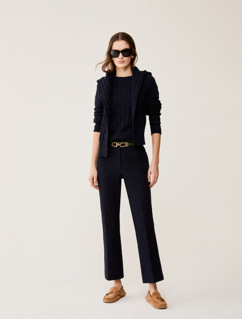 Pennyblack Mini-flared trousers Navy
