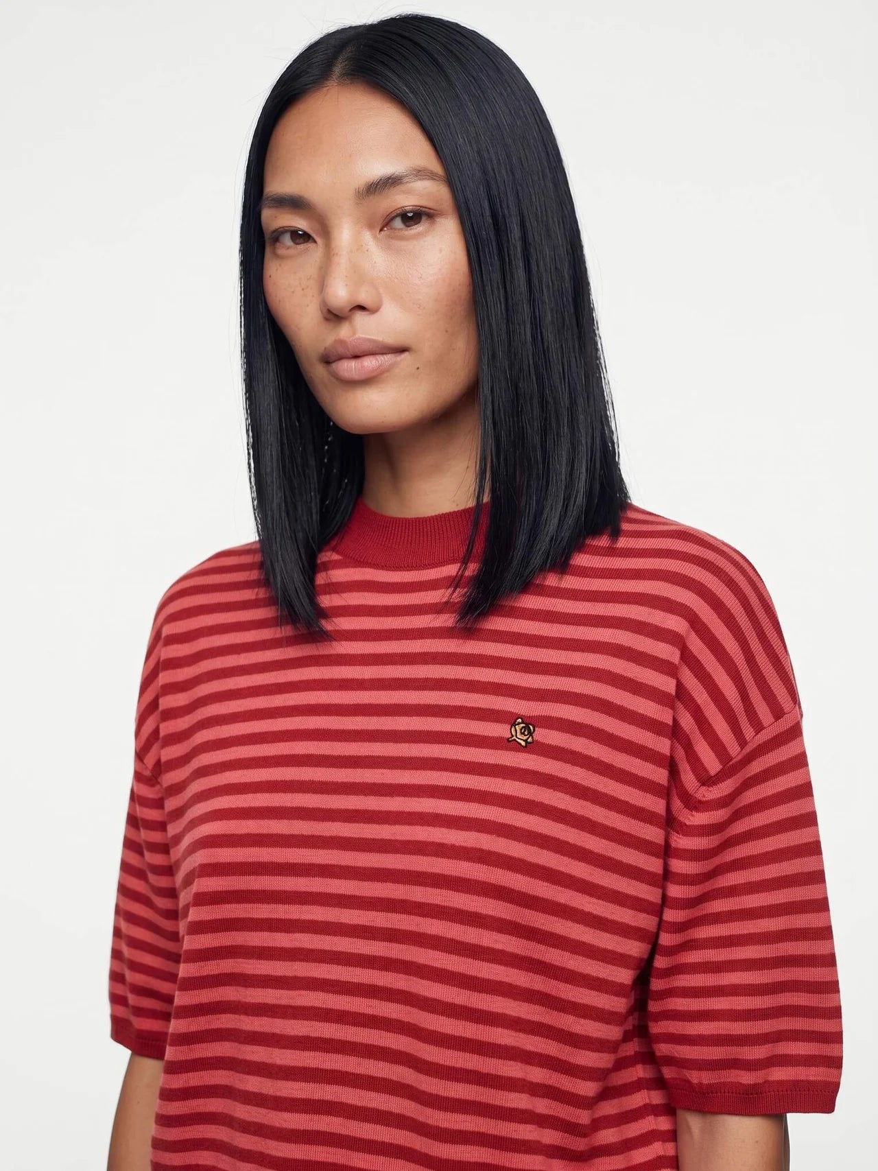 Heyanno MMHPoetic Stripe Knit
Relaxed fit Brick