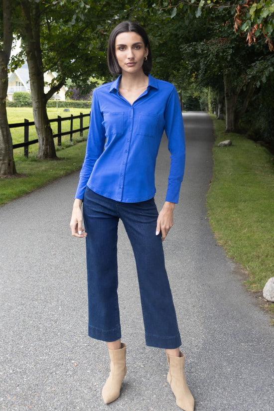 No2mor0 Izzy Cotton Shirt
Electric Blue